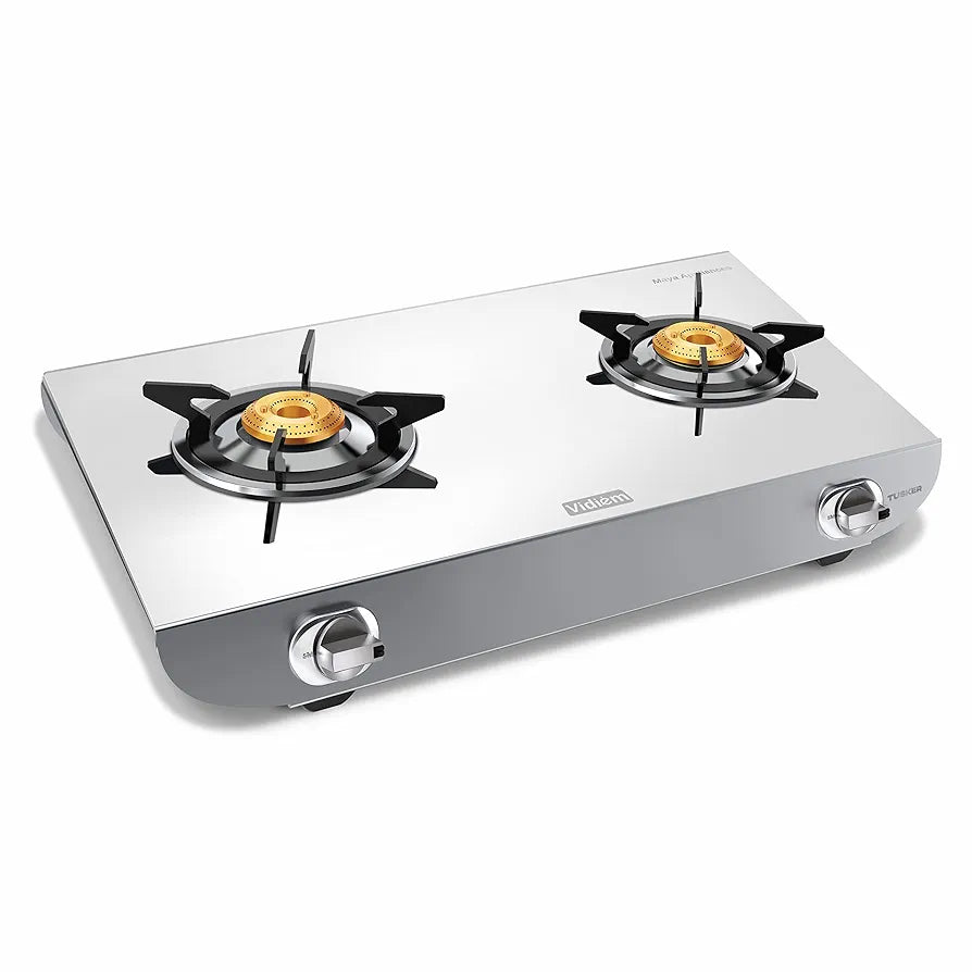 VIDIEM SS GAS STOVE 2BURNER -TUSKER VIDIEM SS GAS STOVE 2BURNER -TUSKER